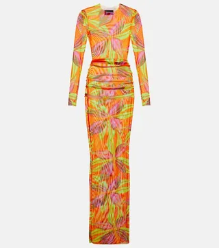 High Tide printed mesh dress