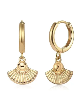 Women Gold Huggie Hoop Earrings Dangle Drop 14K Gold Filled Small Boho Beach Simple Delicate Handmade Hypoallergenic Jewelry Gift 