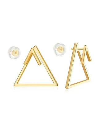 Women Earrings Gold Stud 14K Gold Filled Small Simple Handmade Hypoallergenic Everyday Jewelry 