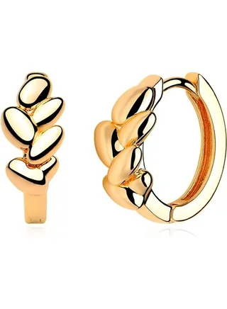 Women Huggie Hoop Earrings Gold Ear Stud Cuff 14K Gold Filled Small Boho Beach Simple Delicate Handmade Hypoallergenic Jewelry Gift 