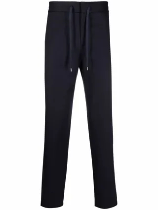 Drawstring Straight-Leg Trousers