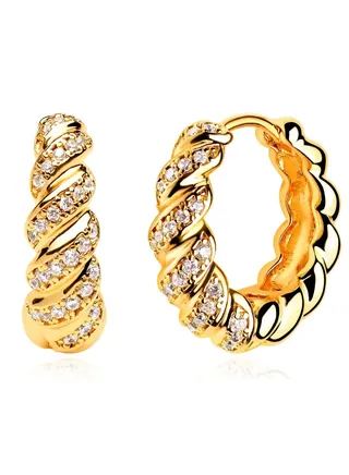 Women Huggie Earrings Gold Hoop 14K Gold Filled Small Simple Handmade Hypoallergenic Everyday Jewelry 