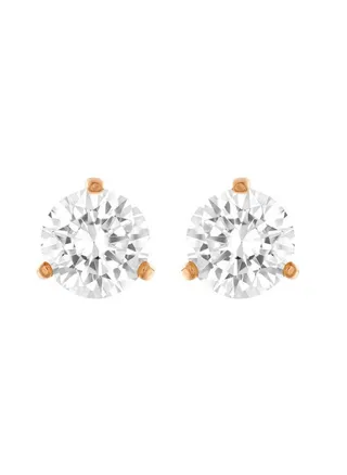 Solitaire Single Crystal Earrings 