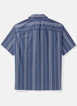 AE Striped Button-Up Poolside Shirt 