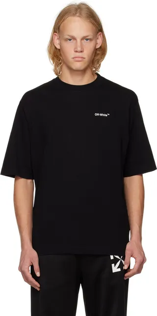 Off-White Black Printed T-Shirt