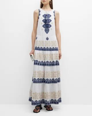 Betty Embroidered Maxi Dress