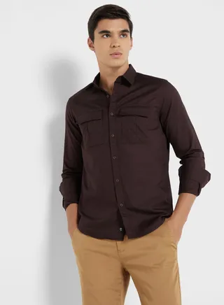 Thomas Scott Classic Slim Fit Twill Weave Pure Cotton Casual Shirt 