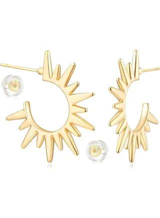 Women Huggie Earrings Gold Hoop 14K Gold Filled Small Simple Handmade Hypoallergenic Everyday Jewelry 