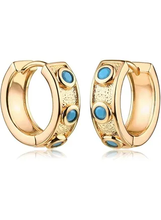 Women Huggie Earrings Gold Hoop 14K Gold Filled Small Simple Handmade Hypoallergenic Everyday Jewelry 