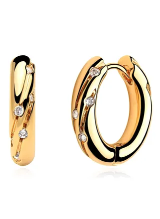 Women Huggie Earrings Gold Hoop 14K Gold Filled Small Simple Handmade Hypoallergenic Everyday Jewelry 