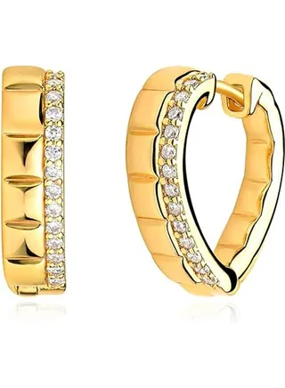 Women Huggie Earrings Gold Hoop 14K Gold Filled Small Simple Handmade Hypoallergenic Everyday Jewelry 