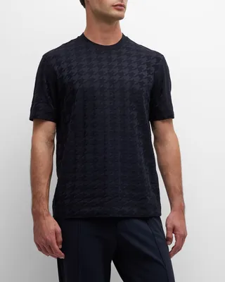 Men's Houndstooth Crewneck T-Shirt