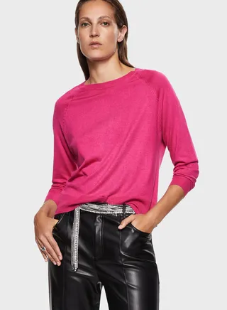 Crew Neck Knitted Sweater 