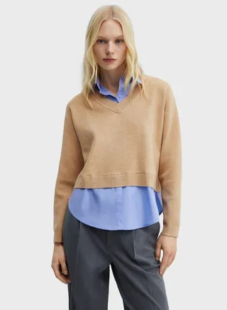 V-Neck Knitted Sweaters 