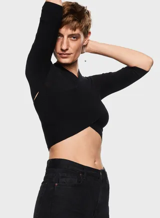 V-Neck Knitted Sweater 