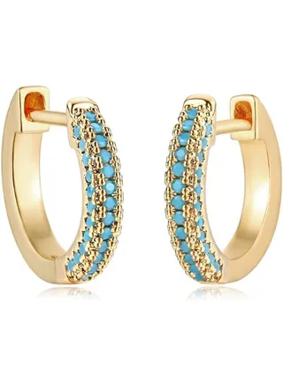 Women Huggie Earrings Gold Hoop 14K Gold Filled Small Simple Hypoallergenic Everyday Jewelry 