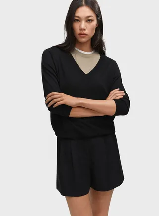 V-Neck Knitted Sweater 