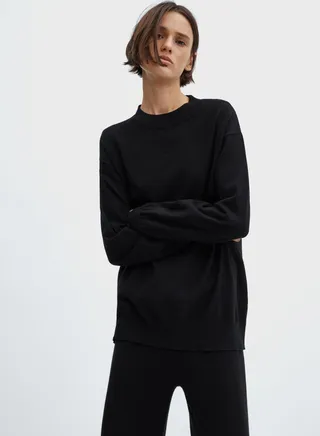Crew Neck Knitted Sweater 