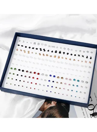 100 Pairs Of Boxed Earrings 