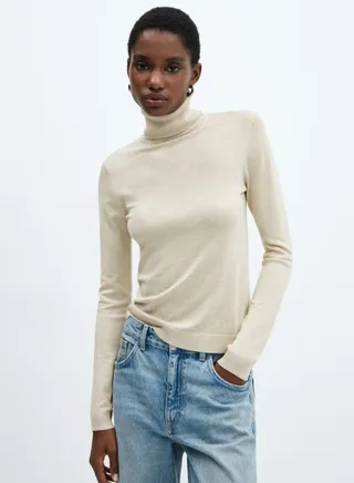 Turtle Neck Knitted Sweater 