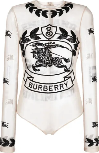 BURBERRY- Logo Bodysuit