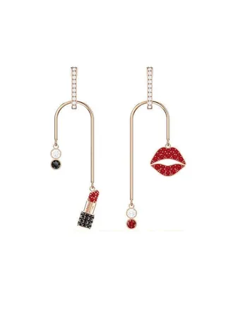 Glamour Fashion Lipstick Earrings 