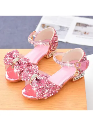 Summer New Children's Princess Crystal Sandals 