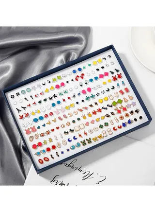 100 Pairs Of Boxed Earrings 