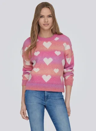 Heart Printed Sweater