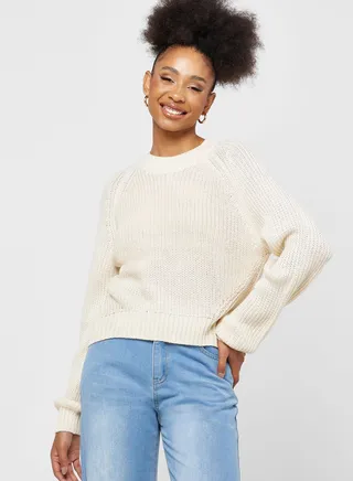 Round Neck Knitted Sweater