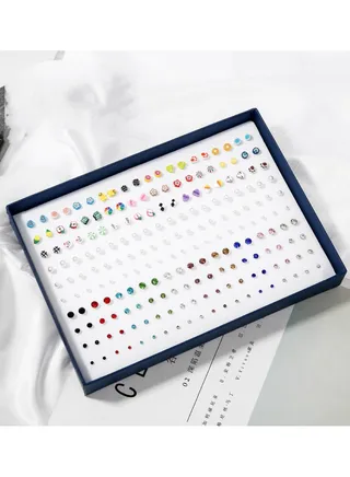 100 Pairs Of Boxed Earrings 