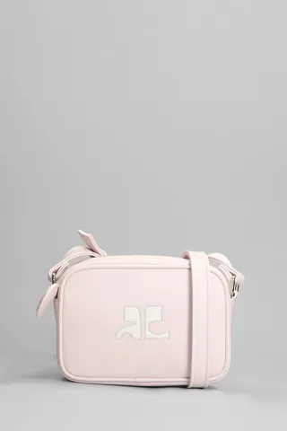 Shoulder Bag In Rose-pink Leather
