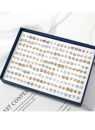 100 Pairs Of Boxed Earrings 