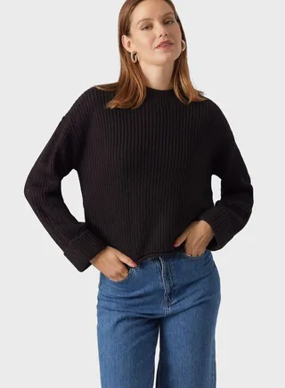 Crew Neck Knitted Sweater
