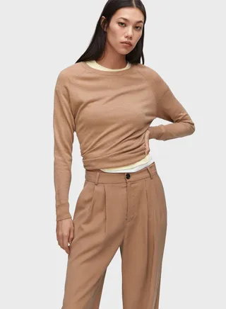 Crew Neck Knitted Sweater 