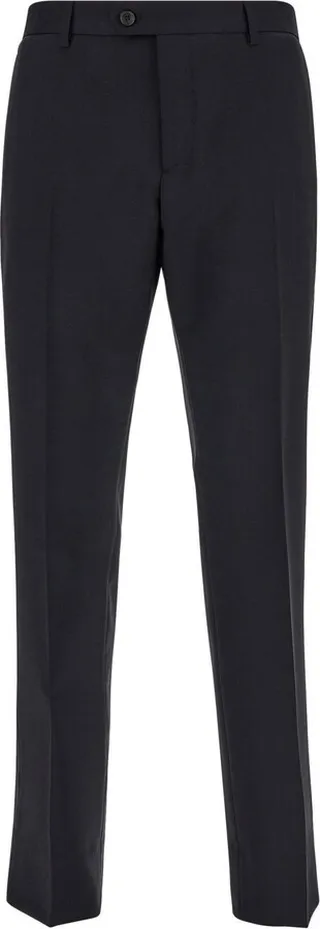 Mid-Rise Straight-Leg Trousers