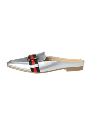 Slip On Dress Sandals Silver 