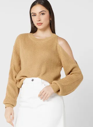 Cold Shoulder Sweater 