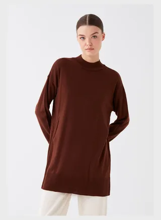 High Neck Oversized Sweater 