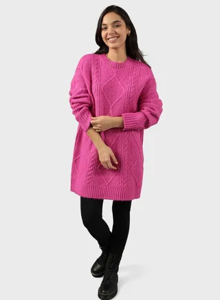 Crew Neck Knitted Sweater 