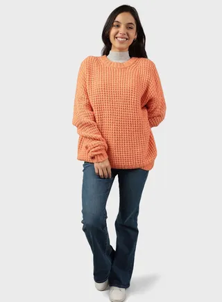 Crew Neck Knitted Sweater 