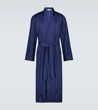 Lingfield cotton satin robe