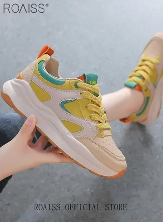 Flat Bottom Shoes for Women New Breathable Casual Student Sneakers Board Shoes for Women Outdoor Running Shoes 