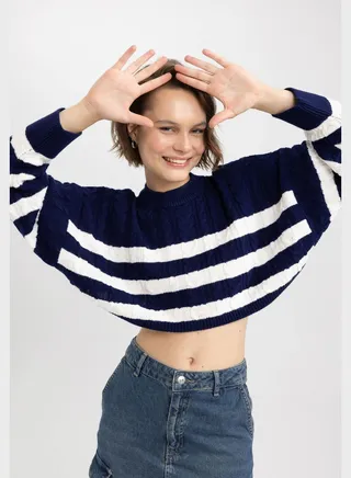 Stripe Detail Sweater 