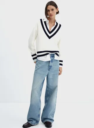 V-Neck Knitted Sweater 