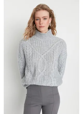 Sweater - Gray - Regular fit 