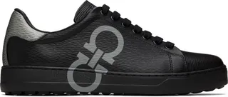 Ferragamo Black Gancini Sneakers