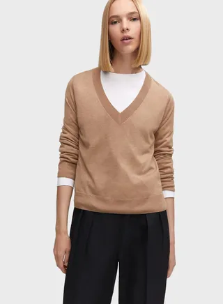 V-Neck Knitted Sweater 