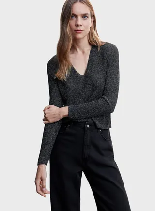V-Neck Knitted Sweater 