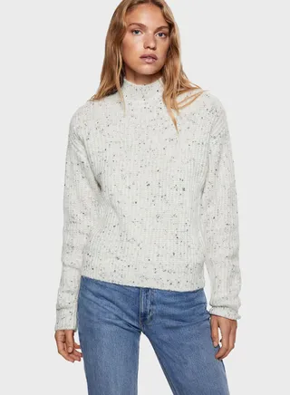 High Neck Knitted Sweater 